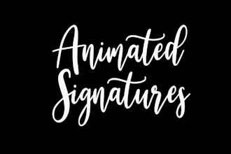 animate your handwritten signature or text