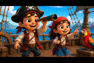 create ai animation videos, pixar style 3d animation and ai stories