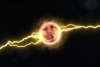 unique  electric smoke logo intro video animation