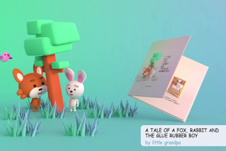 create 3d animated book trailer