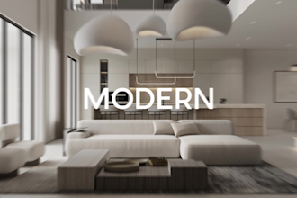 visualize a realistic interior design 3d render