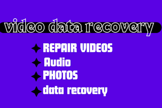 repair corrupted mp4 mov dat mdt rsv crm mxf video recovery