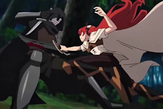 create 2d anime fighting scene anime video  japanese  style