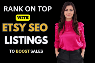 do etsy SEO listings title, tags to rank on top 1st page and boost sales