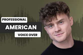 deliver a professional quality male american voice over