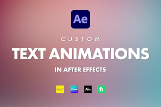 create custom text animations in after effects