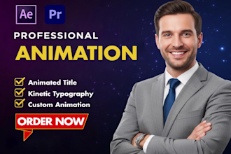 do kinetic typograhy, animated text, titles over video, custom animation