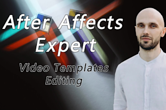 edit any after effects template or make a custom animation