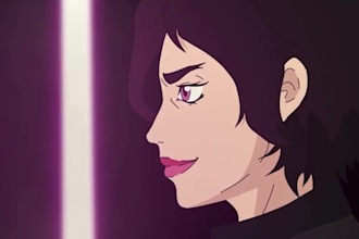 do 2d animation video, 2d anime animation, 2d music video, short fighting film