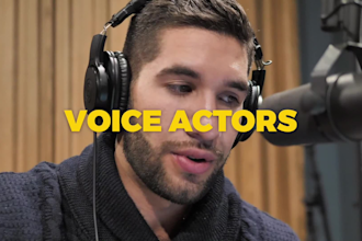 give you the professional english voice over service