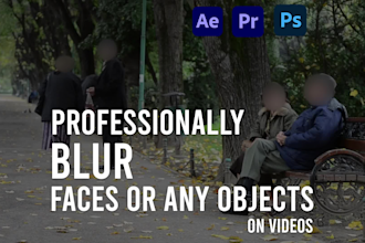 blur faces or any objects smoothly on videos