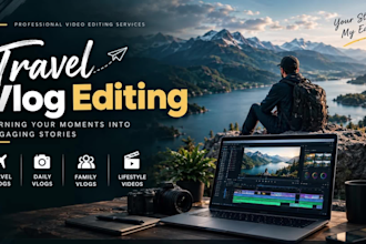 edit your travel videos, daily vlogs and lifestyle vidoes