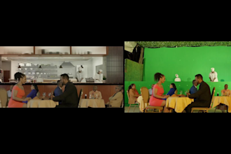 create greenscreen  vfx and cgi animation, horror character and animal animation