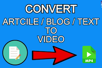 convert your article, blogpost or text to an engaging video