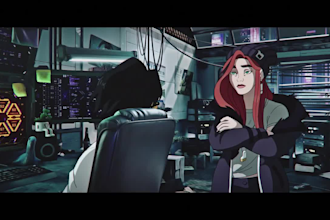 make quality 2d animation video, 2d music video, japanese anime style short film