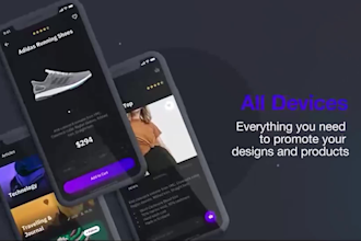 professional app or website commercial fast