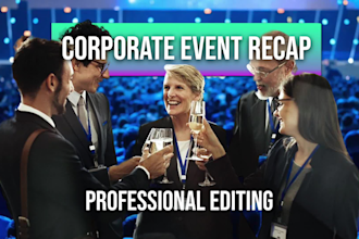 professionally edit a recap video of your corporate event