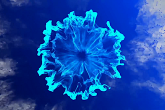 create a stunning  smoke logo animation intro video