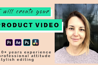 create professional and elegant product video for you