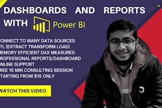 create interactive power bi dashboards and reports