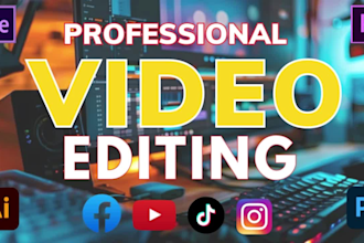 edit travel, sports, vlogs, youtube, instagram and all type of video editing