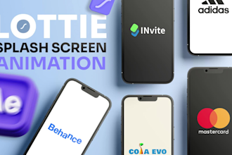do icon animation and splash screen for your app or website