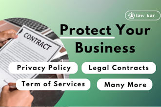 write your terms and conditions, and privacy policy