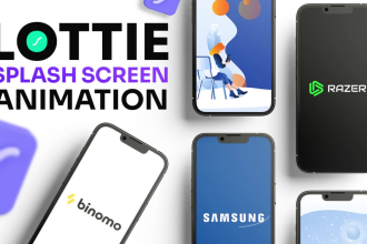 make mesmerising splash screen, logo and lottie animations