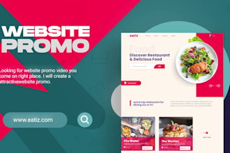create an attractive website or app promo video