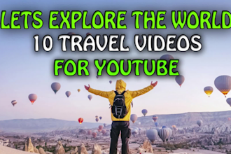 create travel videos for youtube channel