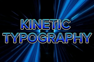 create kinetic typography and text animation video