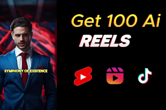 create 100 ai animated motivational reels, short, titkoks