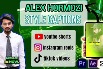 edit alex hormozi captions style short videos
