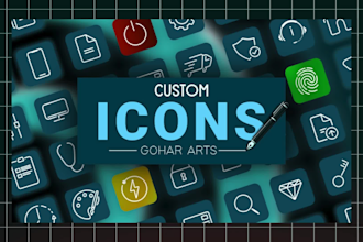 design custom vector icon sets for your app or website