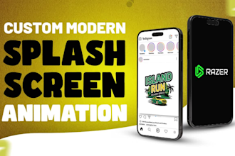 make mesmerising splash screen, logo and lottie animations