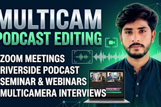 edit multicam interviews and riverside podcast video editing
