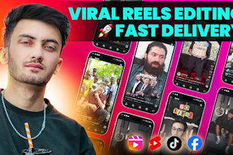 edit viral reels, tiktoks, and youtube shorts for creators