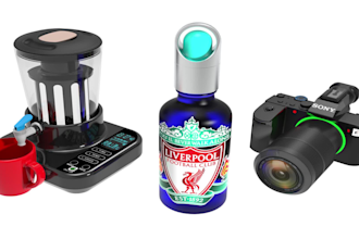do 3d modeling, product designing and 3d product rendering