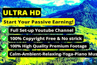 create youtube channel 50 yoga sleep relaxing meditation music videos