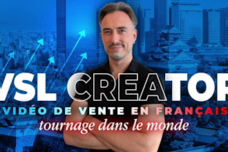 film a french vsl video sales letter as native spokesperson