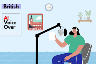generate human like british ai voiceover