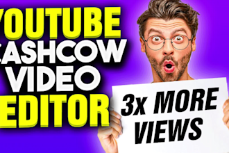 be your faceless cashcow youtube video editor