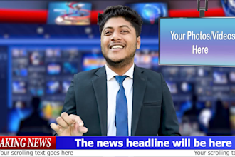 be your breaking news anchor or spokesperson