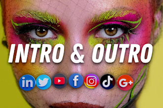 create youtube intro video trailer in 4k quality