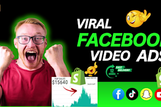create shopify facebook video ads for dropshipping products