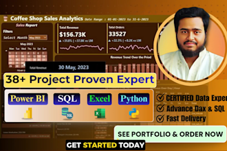 create dynamic power bi dashboards for finance, HR, sales and healthcare