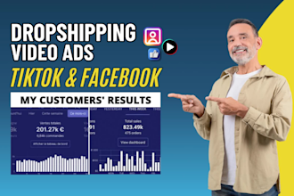 create viral dropshipping video ads for facebook, tiktok and instagram