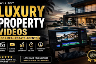 edit luxury property videos for real estate agents