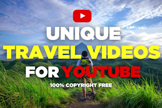 create travel videos for youtube channel
