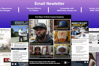 design professional flyers, email newsletters in 3 hours